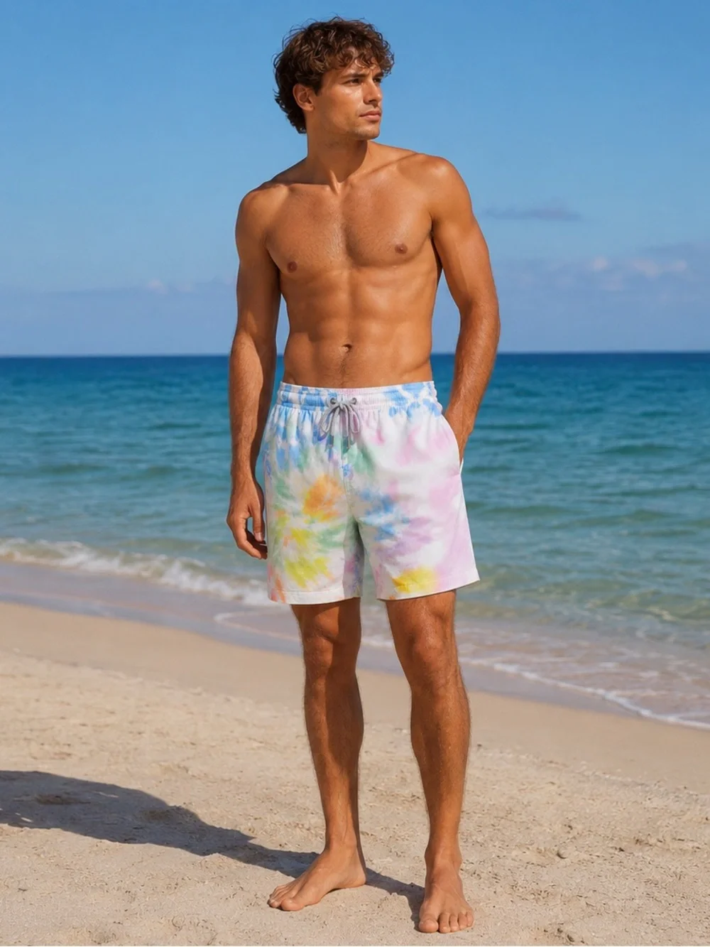 Kenny Flowers Men’s Tie-Dye Swim Trunks, 6.5” SZ XXL NWT *DISCONTINUED* 🐠